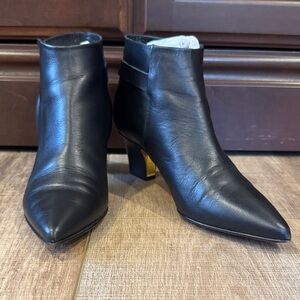 Rupert Sanderson Black Leather Ankle Boots